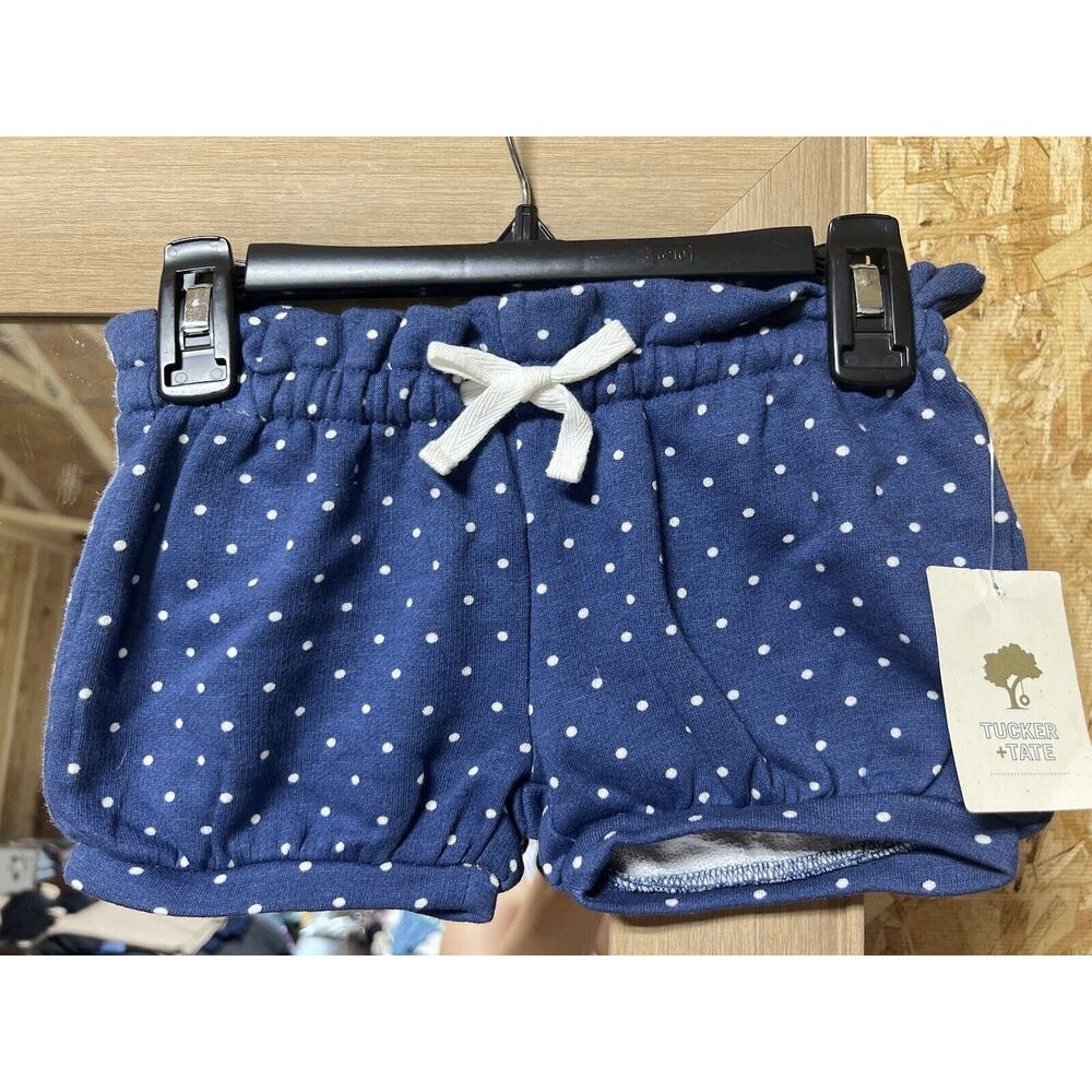 Tucker + Tate Blue & White Polka Dot Shorts- 12 months